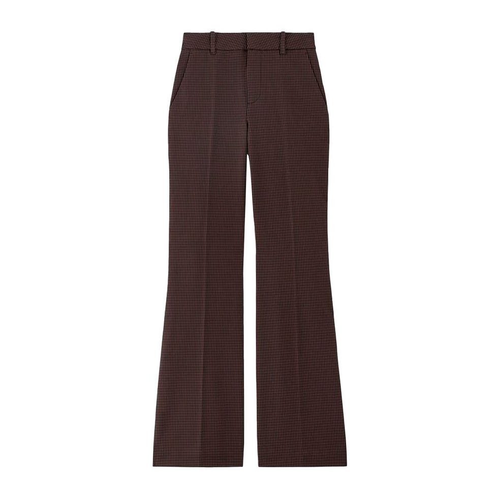 Le pantalon évasé bi-stretch
