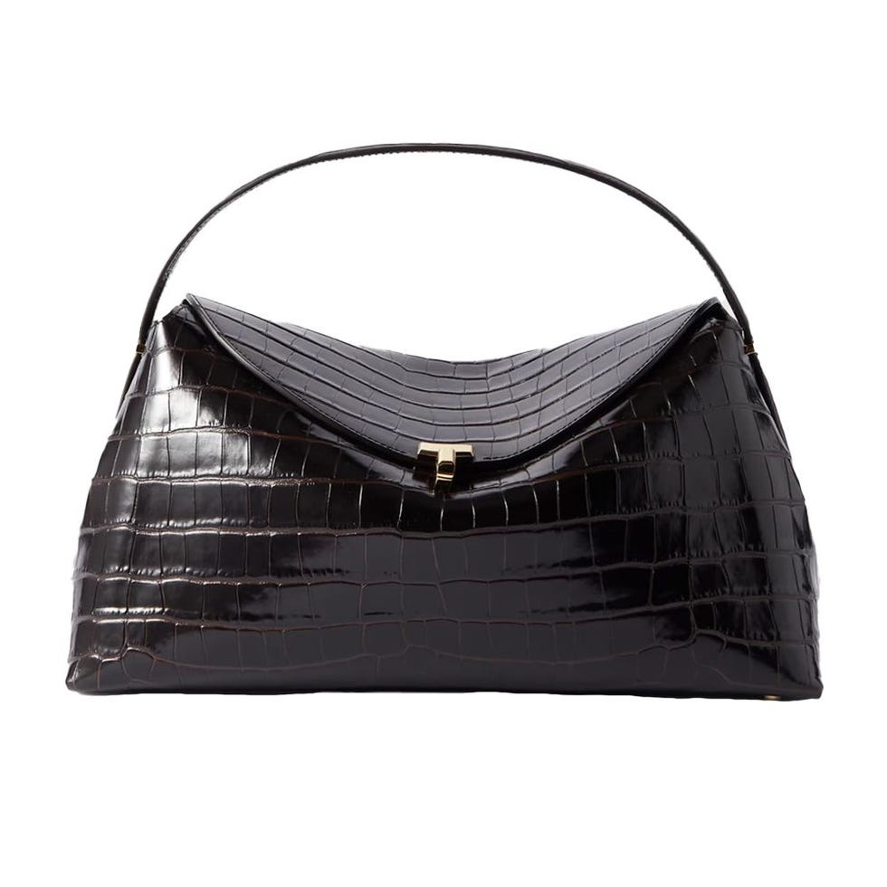 Sac en cuir effet croco T-Lock