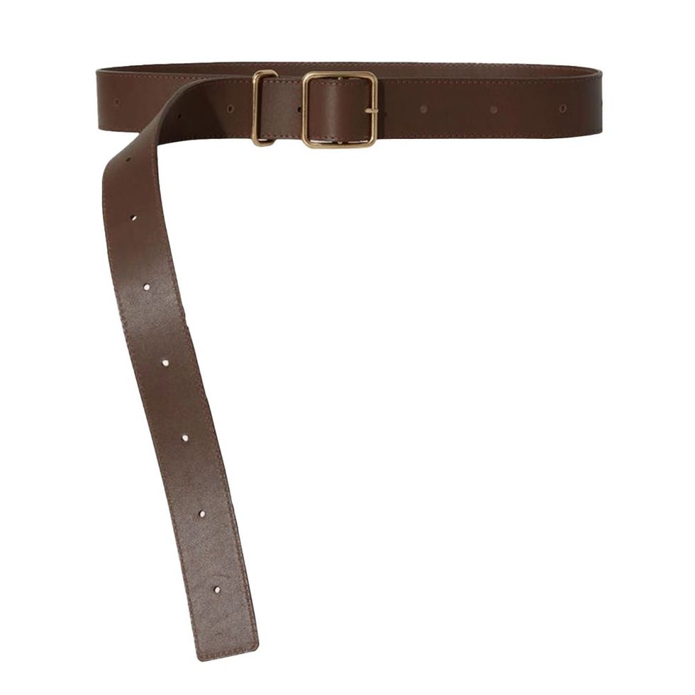 Ceinture réglable en cuir et alliage métallique