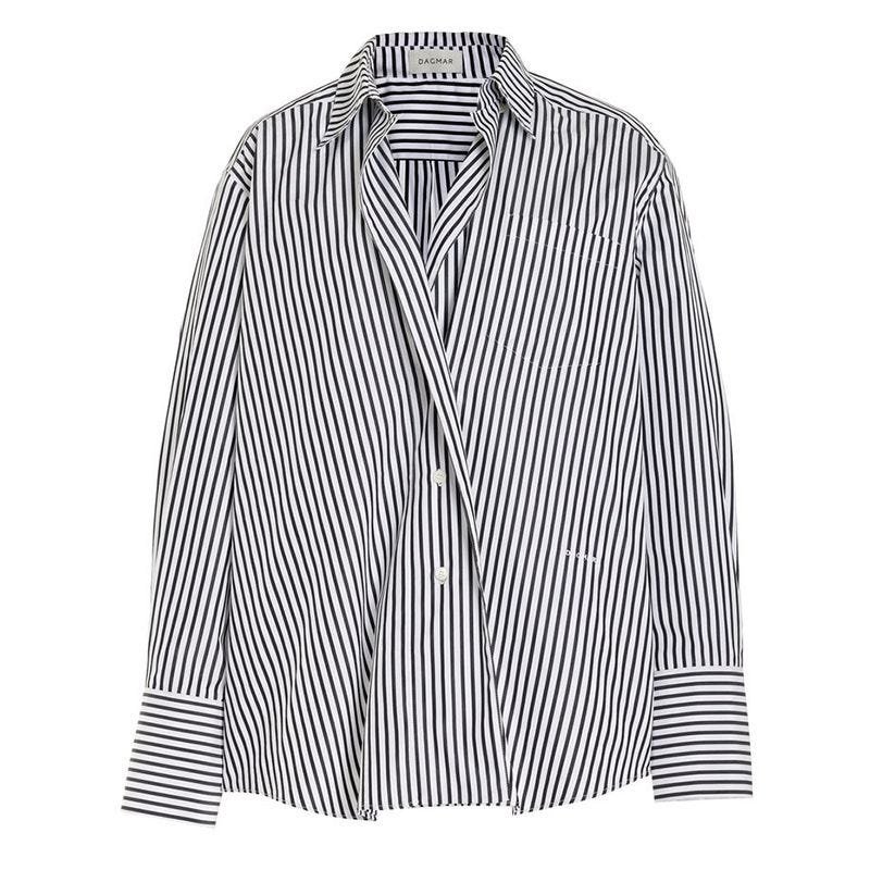 Chemise cache-cœur oversize en coton Chemise cache-cœur oversize en coton