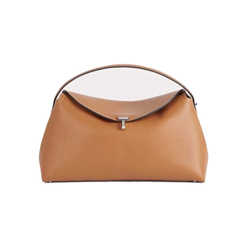 Sac porté épaule en cuir texturé T-Lock