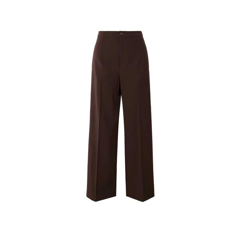 Pantalon en laine à jambe droite Vys
