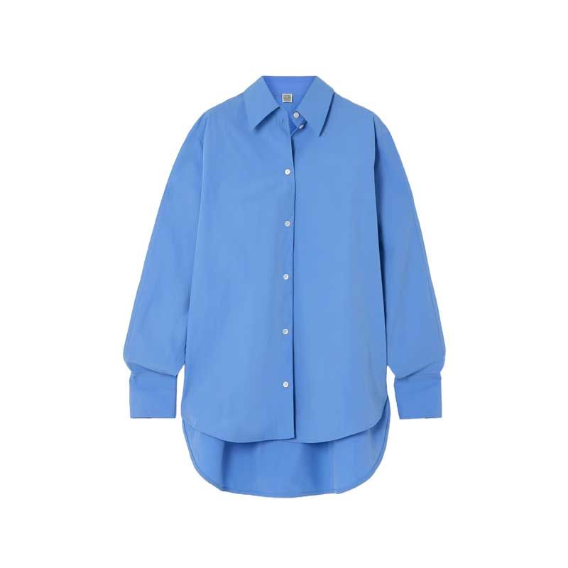 Chemise en popeline de coton biologique