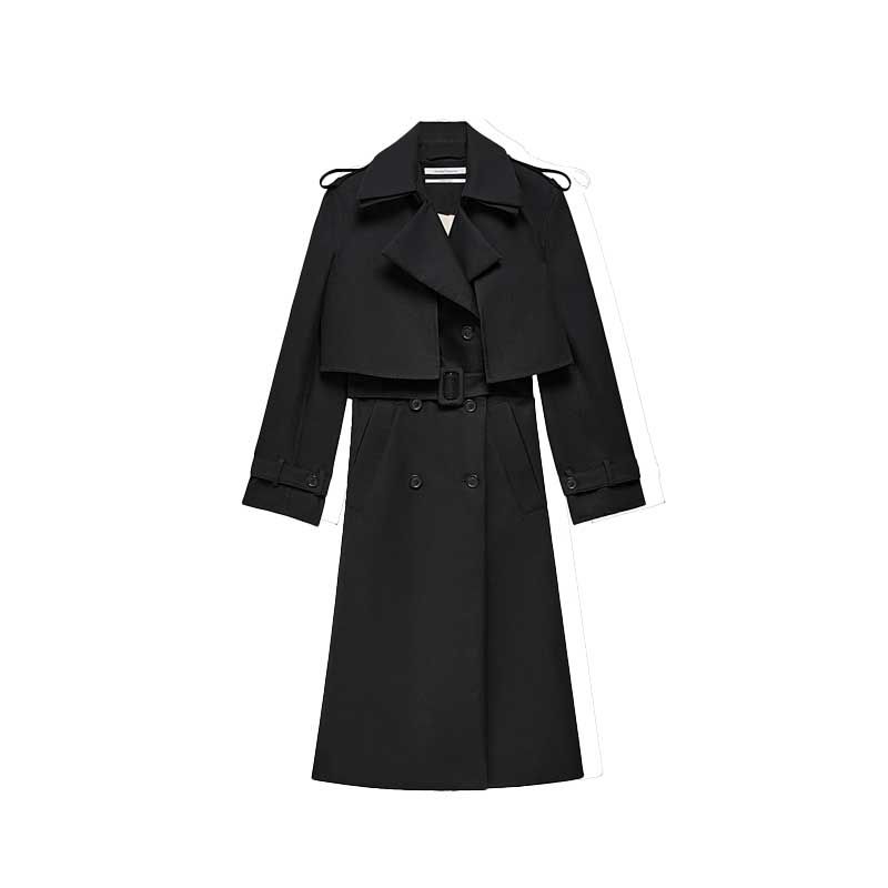 Trench convertible double face