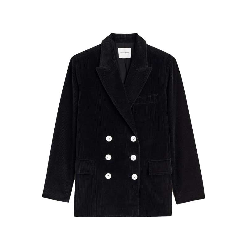 Blazer en velours côtelé x Alexa Chung