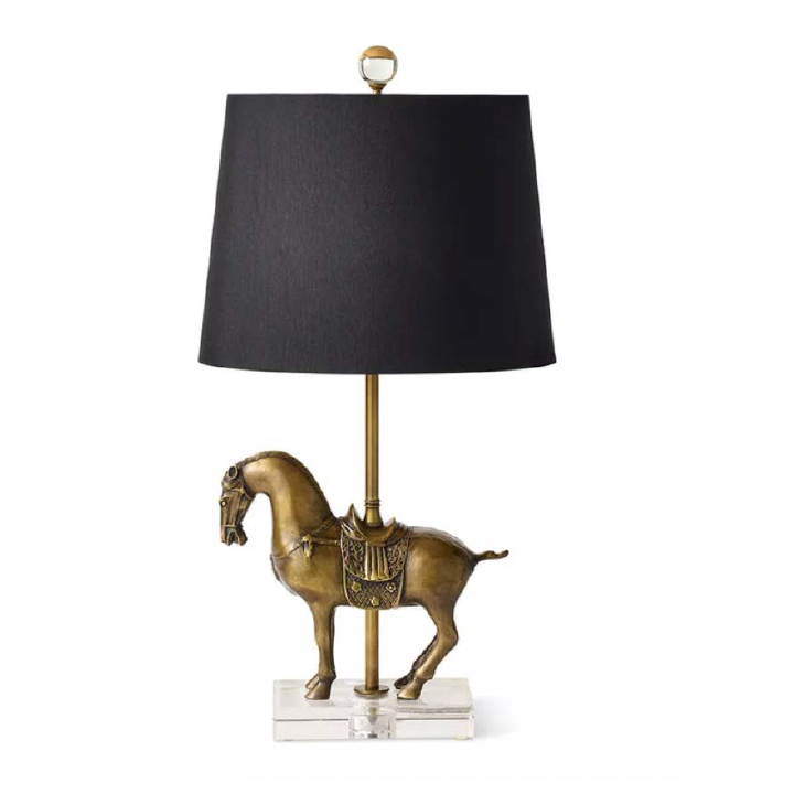 Lampe Cheval En Bronze