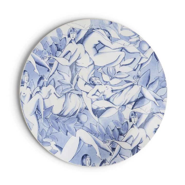 x Ginori 1735 Assiette à dessert en porcelaine imprimée