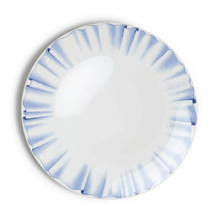 Assiette plate en porcelaine imprimée x Ginori 1735