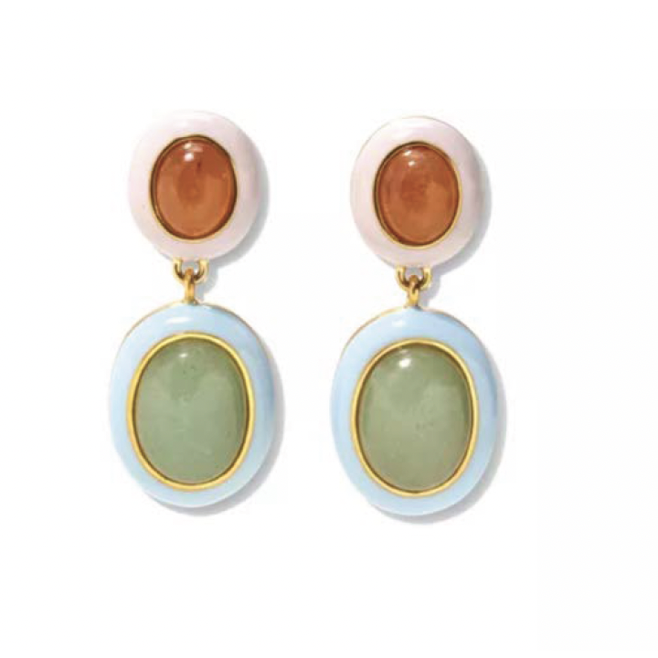 Boucles d'oreilles papaye