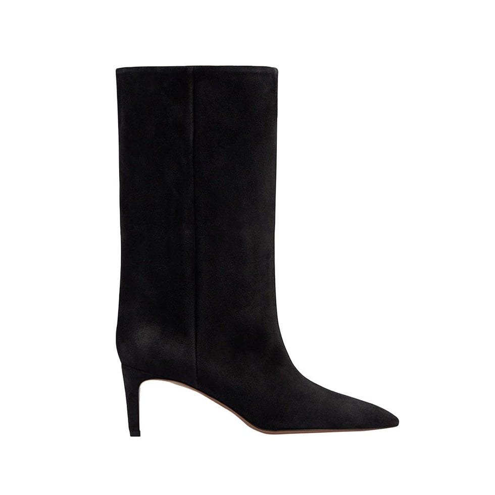 Bottines mi-hautes en daim à talons aiguilles Bottines mi-hautes en daim à talons aiguilles