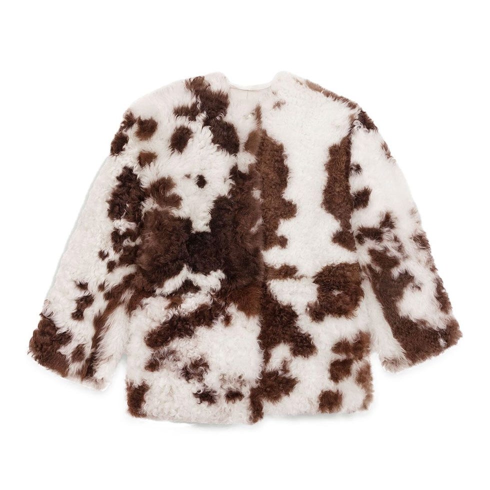 Veste réversible en peau lainée