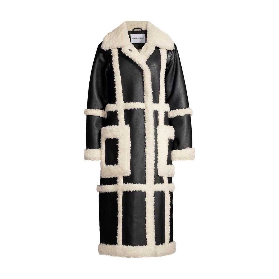 Manteau en simili cuir Patrice