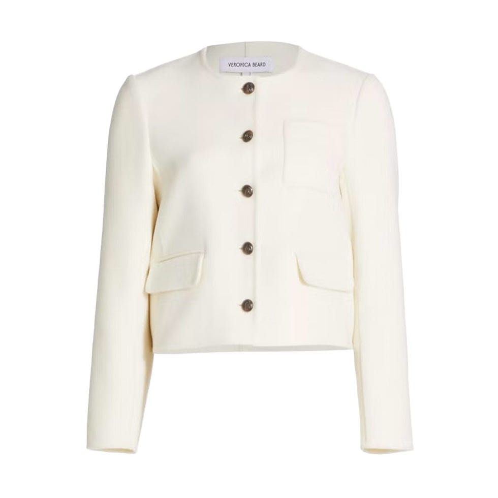 Veste boutonnée en laine mélangée Lyssa