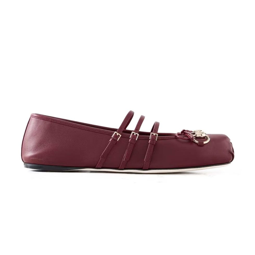 Ballerines en cuir à mors de cheval