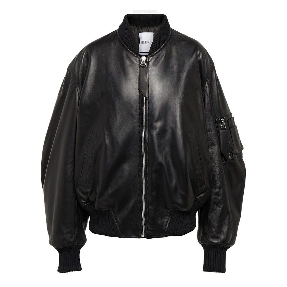 Blouson aviateur en cuir Anja