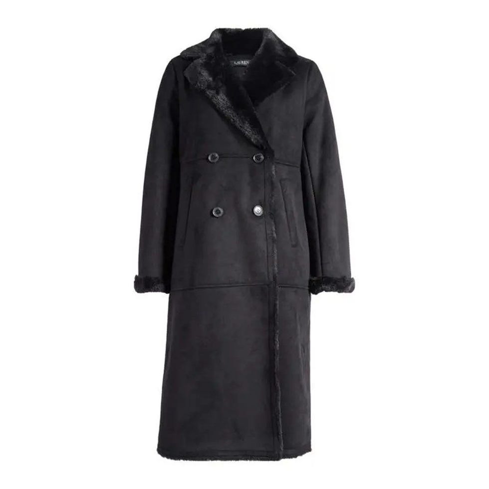 Manteau en fausse peau de mouton 