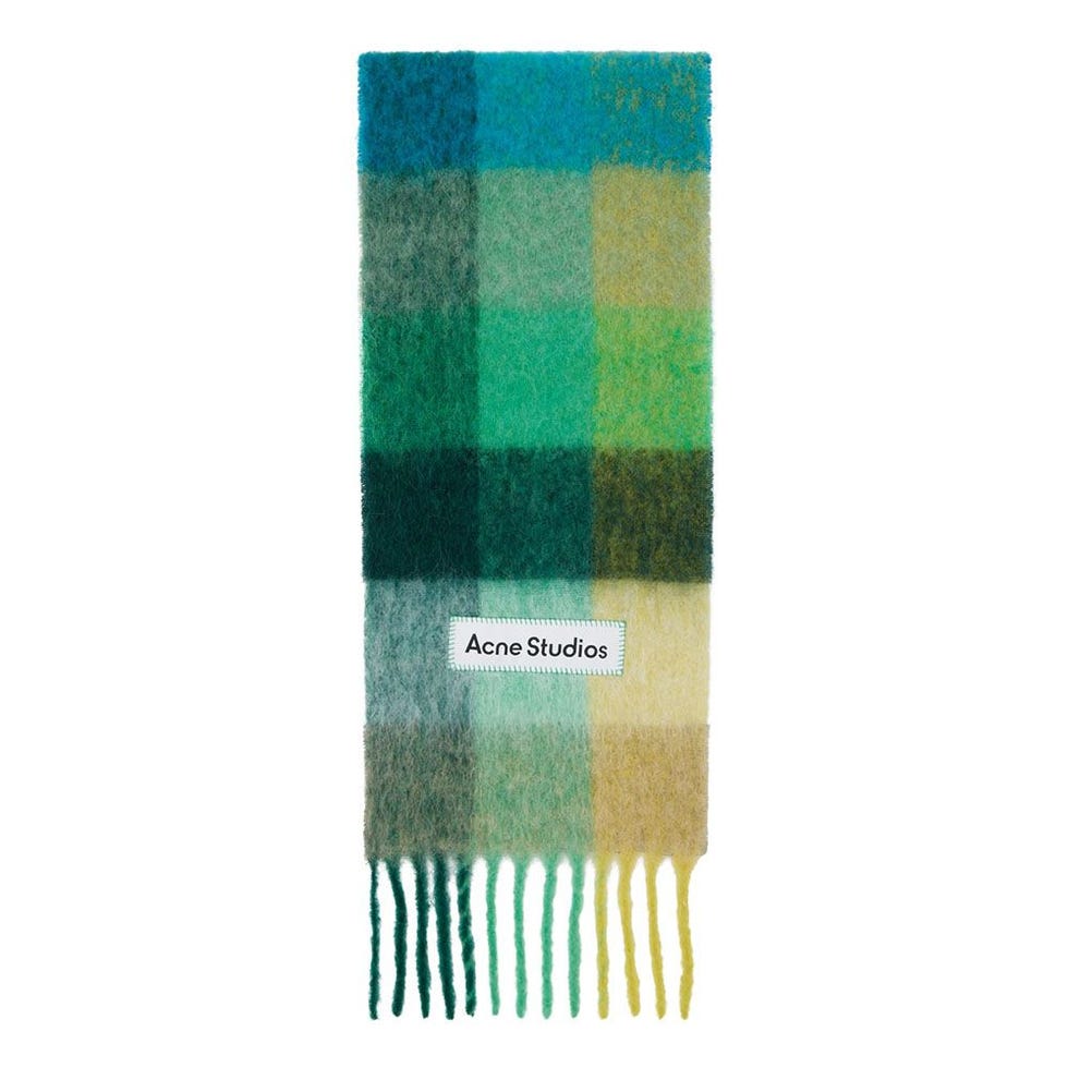 Écharpe à carreaux en mohair Écharpe à carreaux en mohair