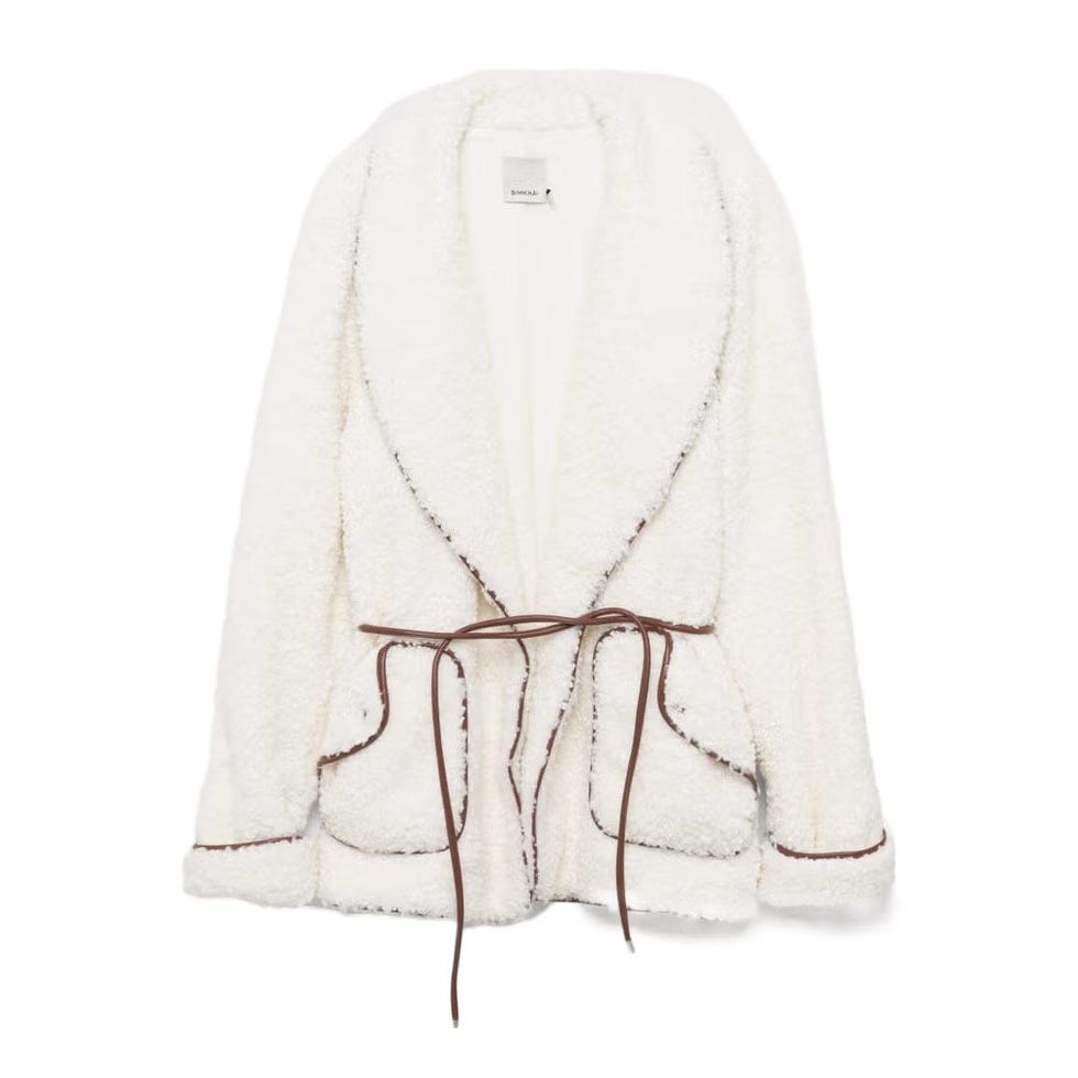 Kimia - Veste en fausse fourrure avec lien à la taille Kimia - Veste en fausse fourrure avec lien à la taille