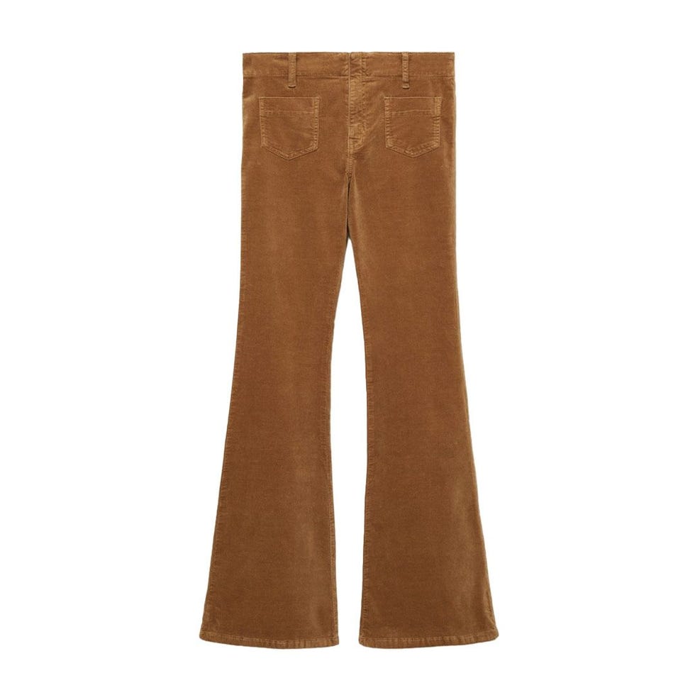 Jean en velours côtelé évasé