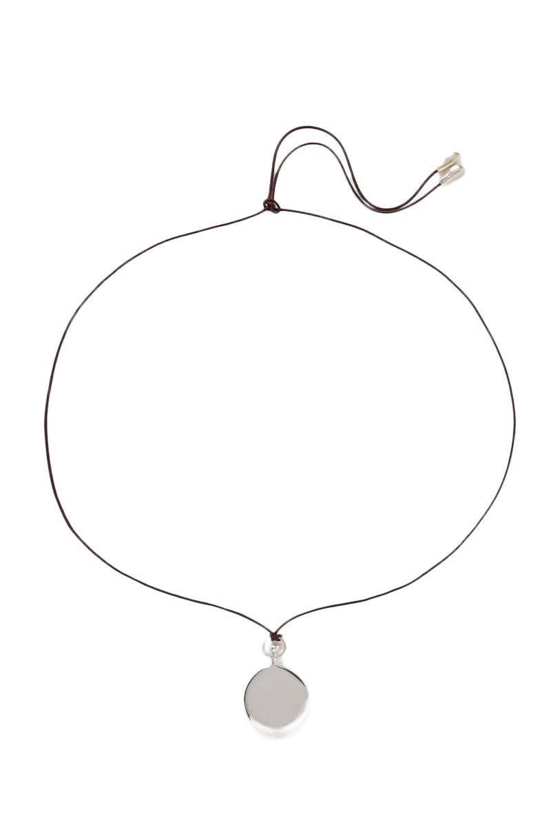 Collier à cordon argenté FOB