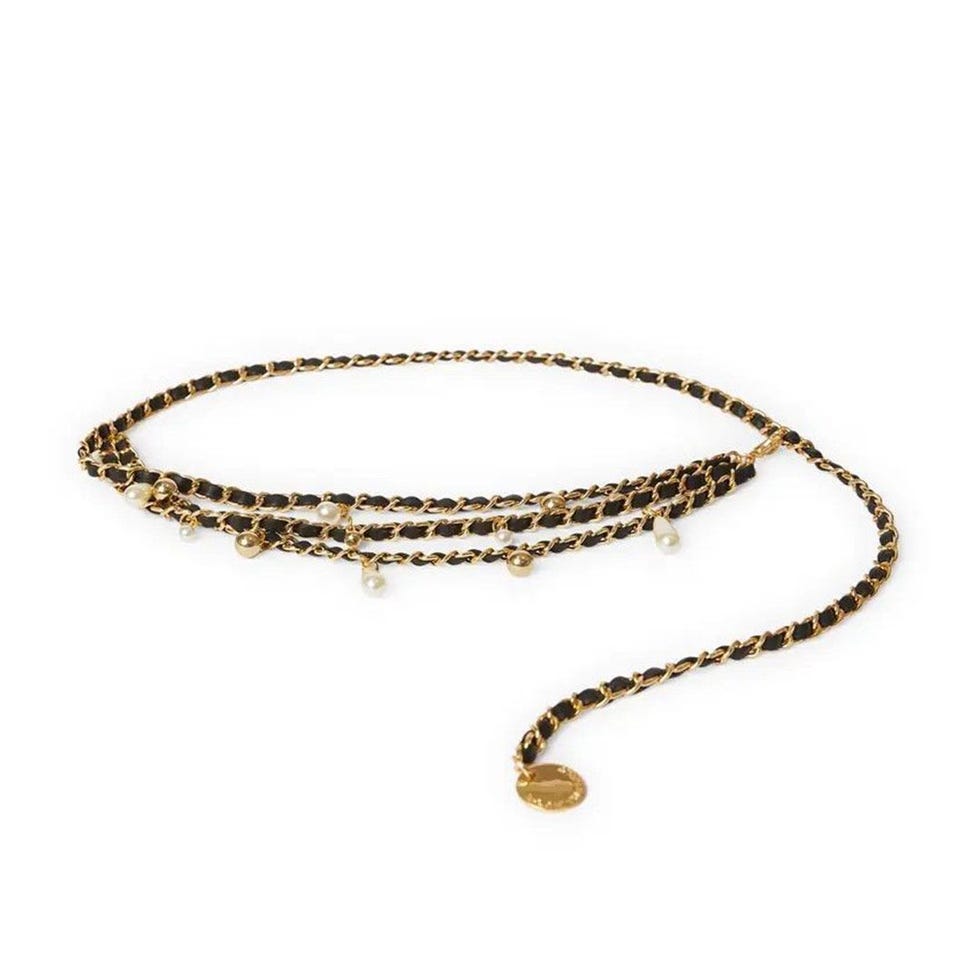 Ceinture en cuir de chaîne Madelyn Ceinture en cuir de chaîne Madelyn