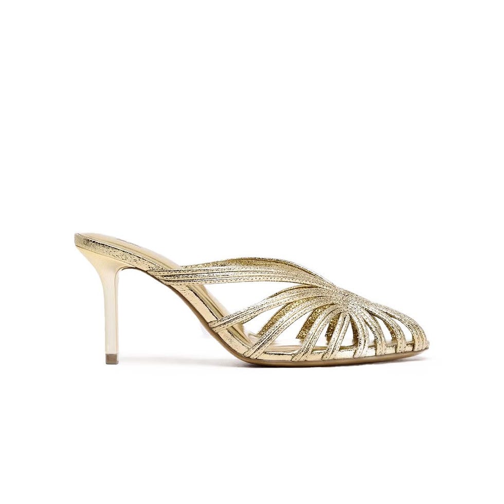 Sandales à talons hauts métalliques Sandales à talons hauts métalliques