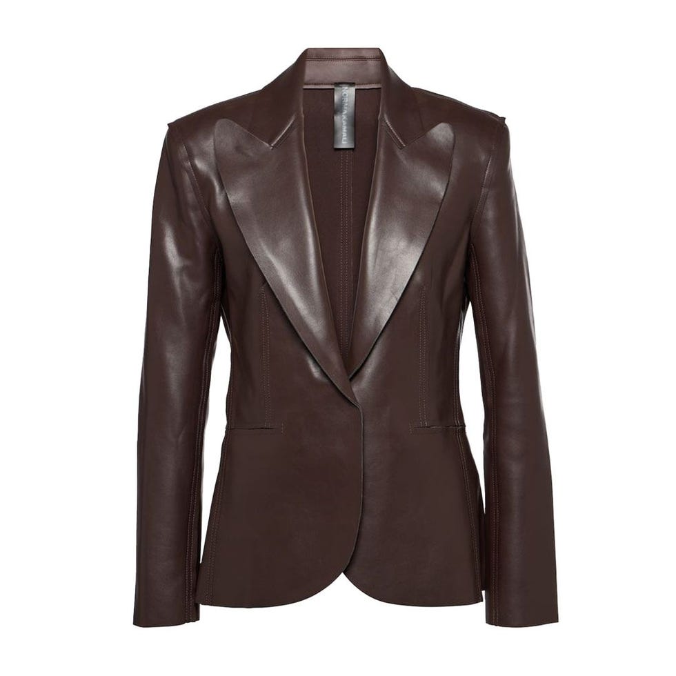 Blazer en cuir en faux