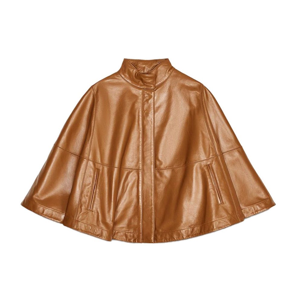 Cape à fermeture éclair en cuir Cape à fermeture éclair en cuir