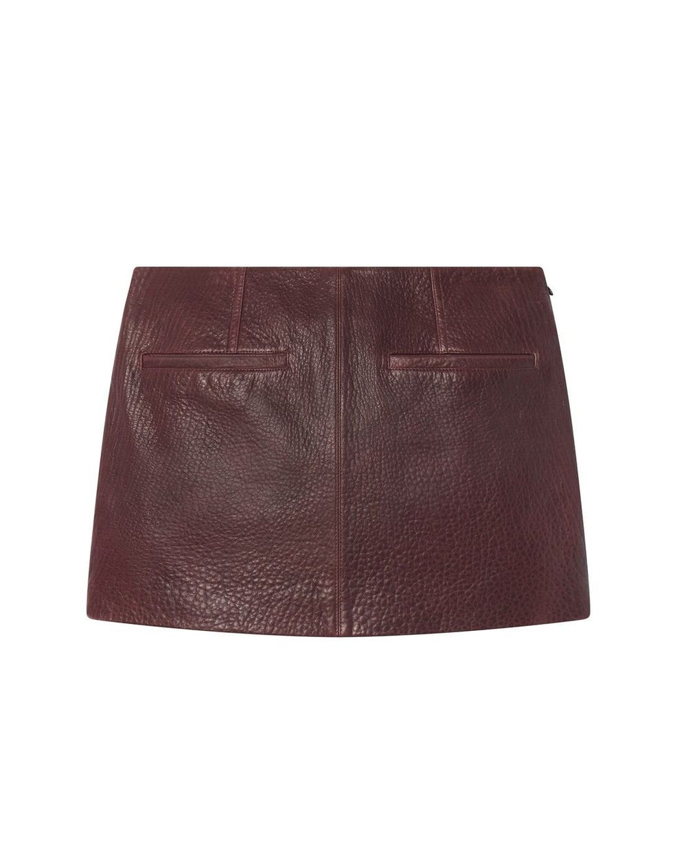 Mini jupe en cuir Cowan Mini jupe en cuir Cowan