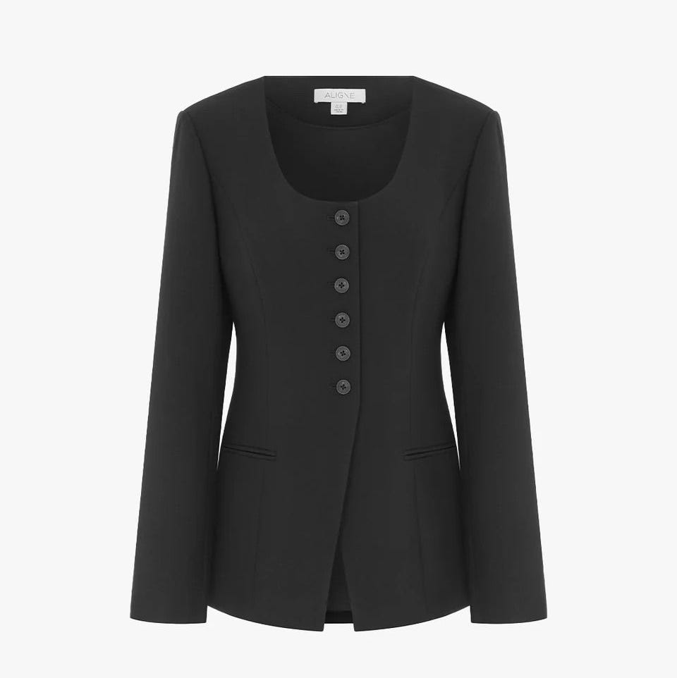 Blazer à la taille de Daphne Scoop Blazer à la taille de Daphne Scoop