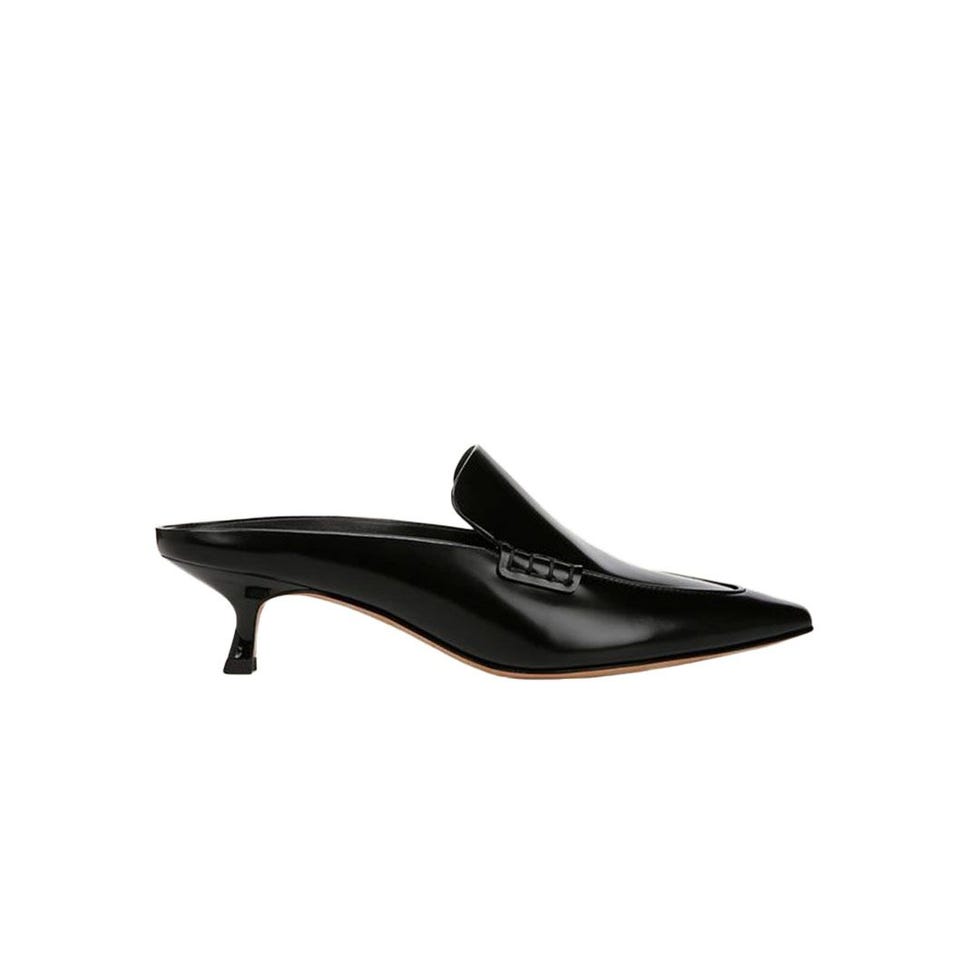 Pompes de mulet de chaton en cuir Samy