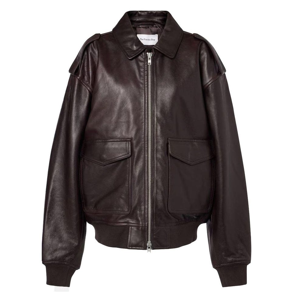 Veste en cuir vipère