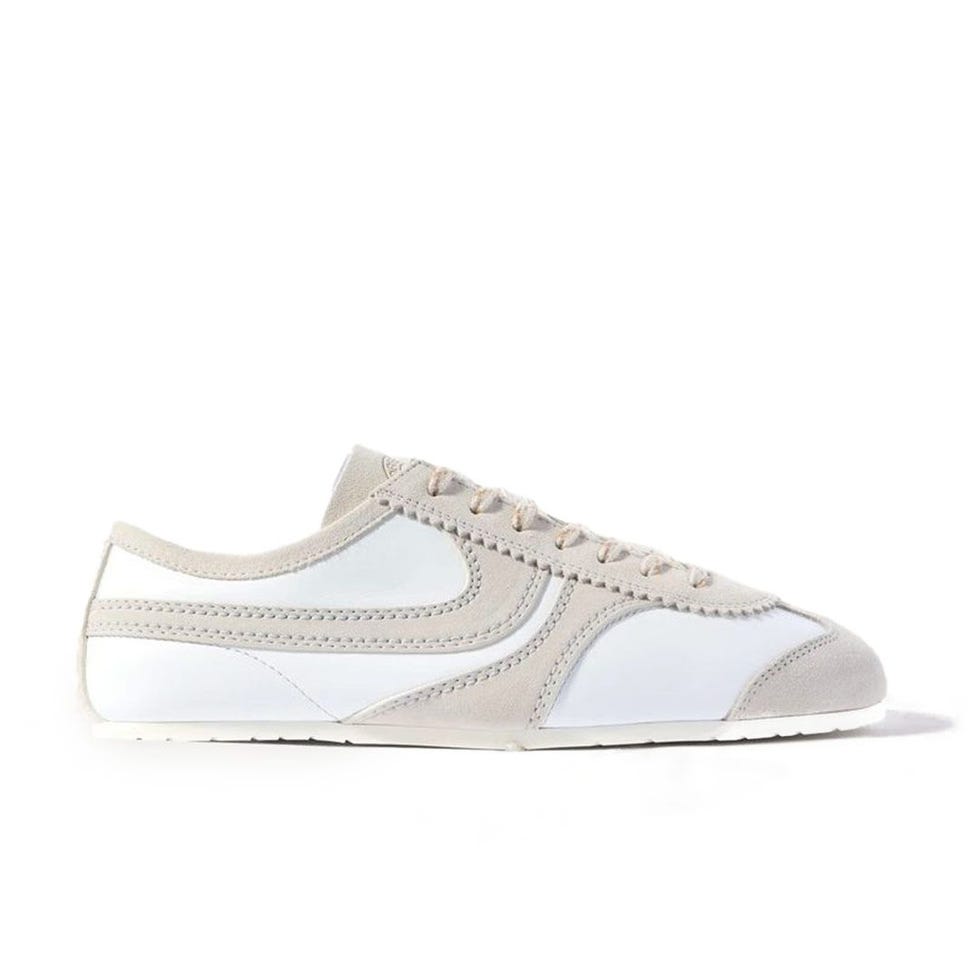 Baskets en cuir garni en suède