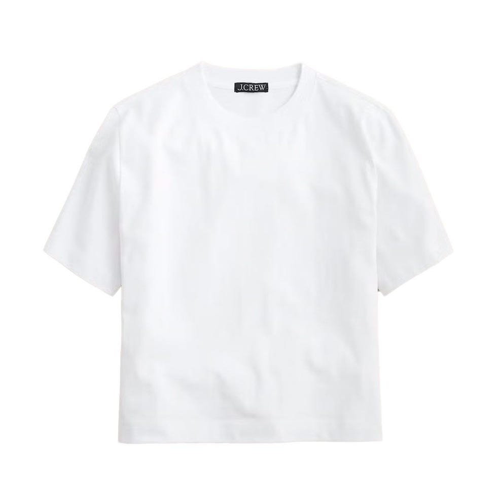 T-shirt recadré de poids premium détendu T-shirt recadré de poids premium détendu