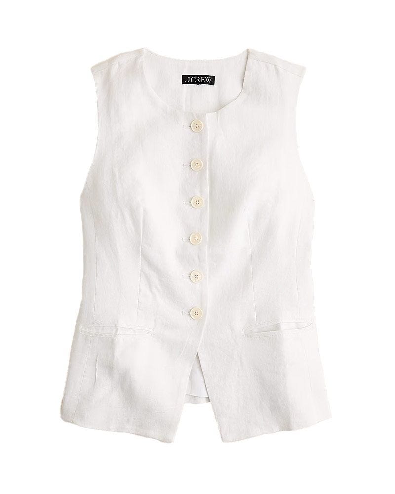 Haut gilet en linge en lin Haut gilet en linge en lin