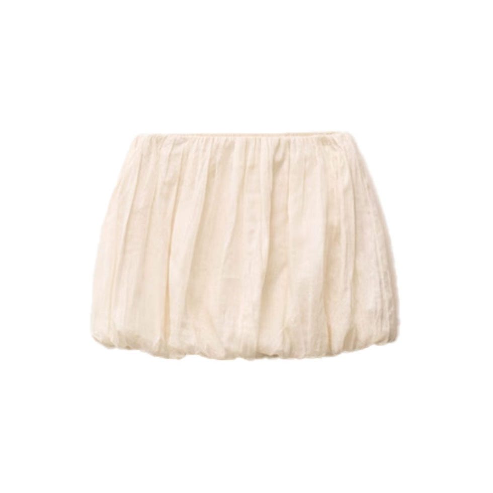 Jupe de ramie à effet ballon Jupe de ramie à effet ballon