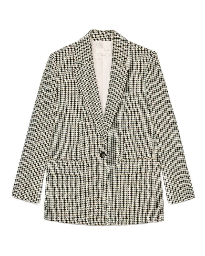 Blazer à pas de chasse droit