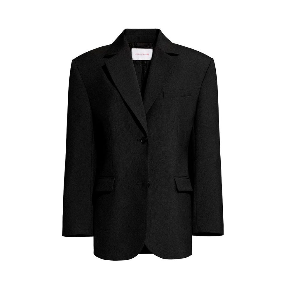 Blazer en laine surdimensionné