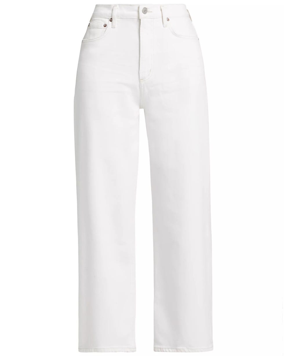 Jean à la jambe large de la taille haute