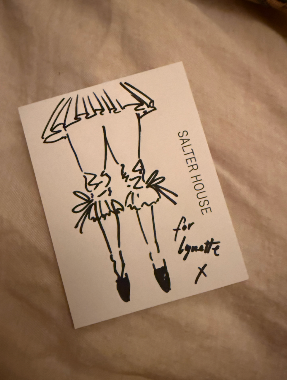 Une note personnelle de Salter