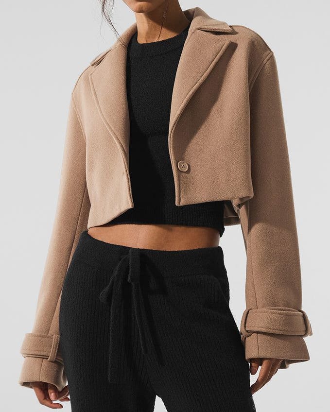 Trench de métro cuit en laine