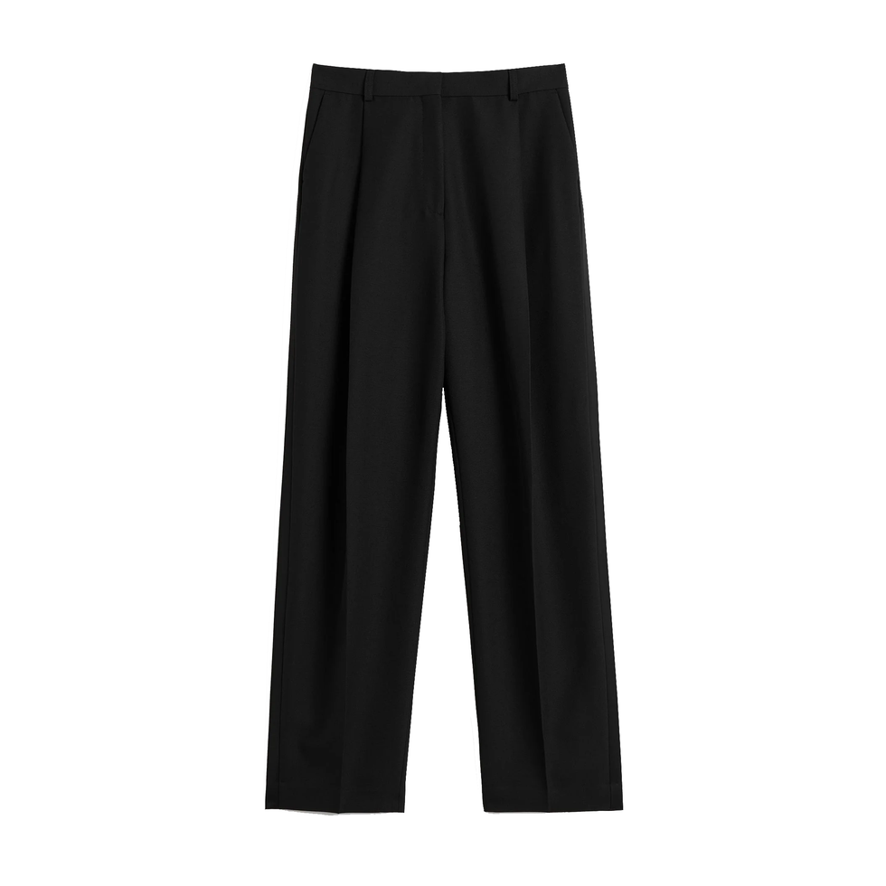 Pantalon hétéro plissé noir