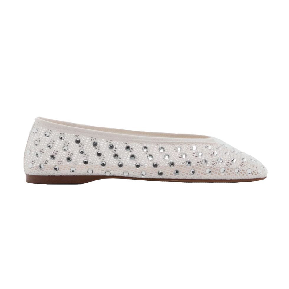 Chaussures en maille avec détail en strass Chaussures en maille avec détail en strass