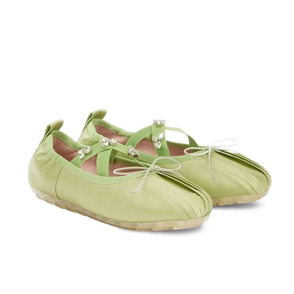 Grip Ballet en satin embelli