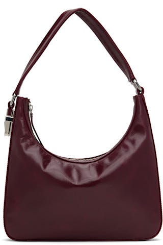 Bourgogne Rhea Sac en cuir froissé