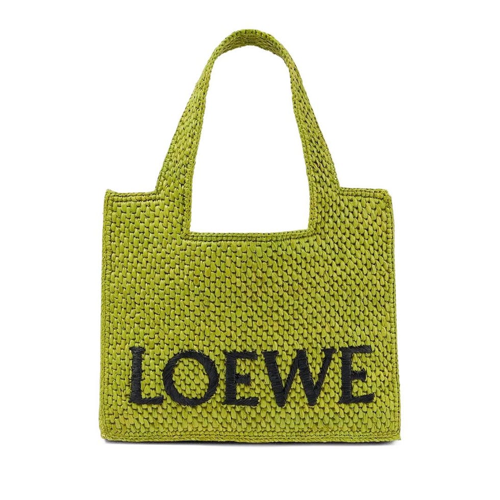 Paula's Ibiza Font Small Raffia Tote Sac