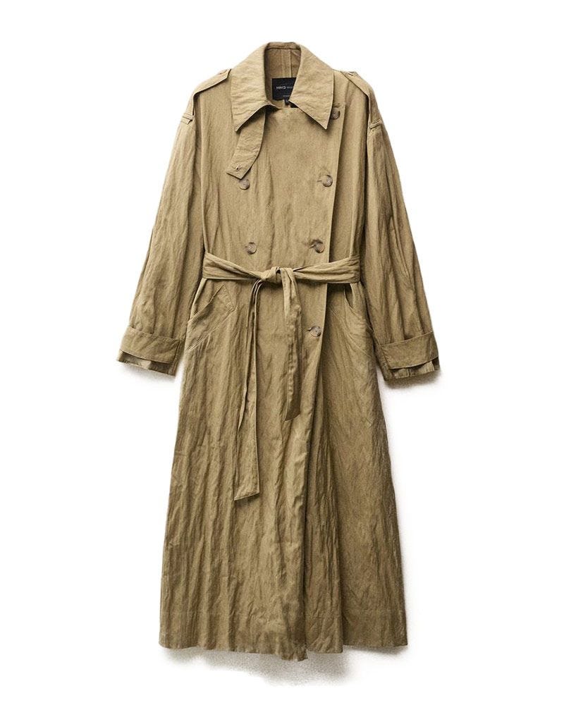 Trench à effet de rides surdimensionné