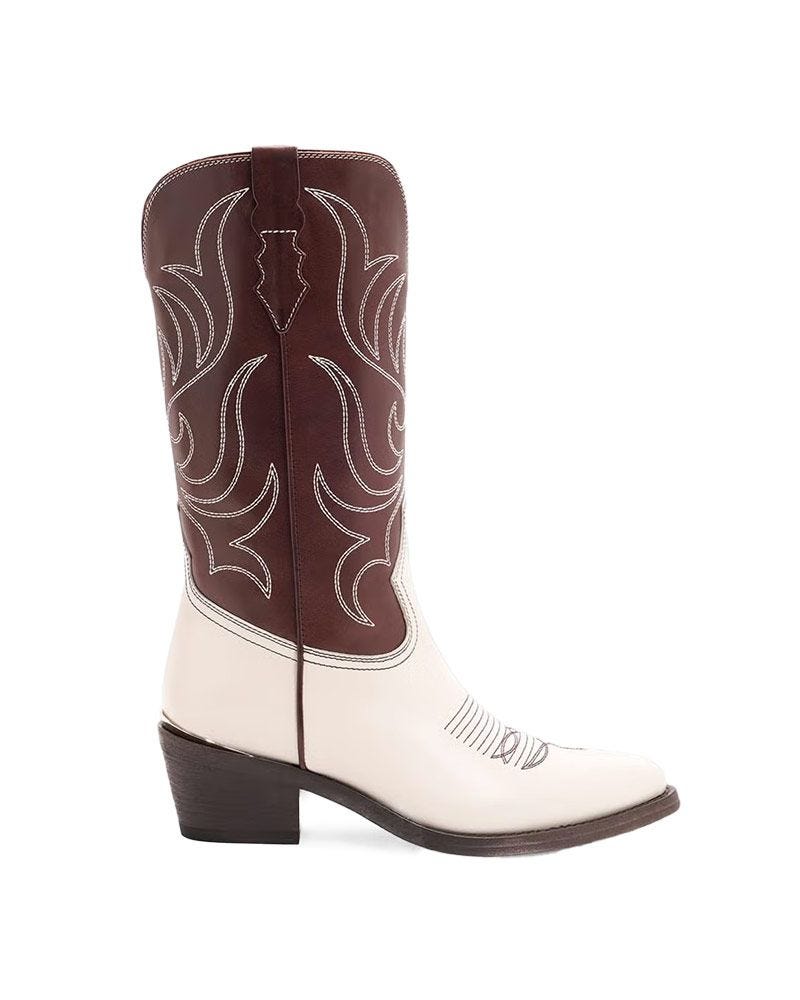 Bottes occidentales en cuir Rowan