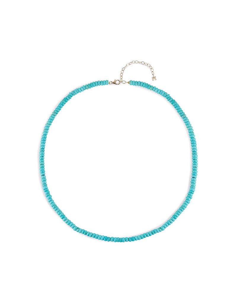 Collier de perles turquoise