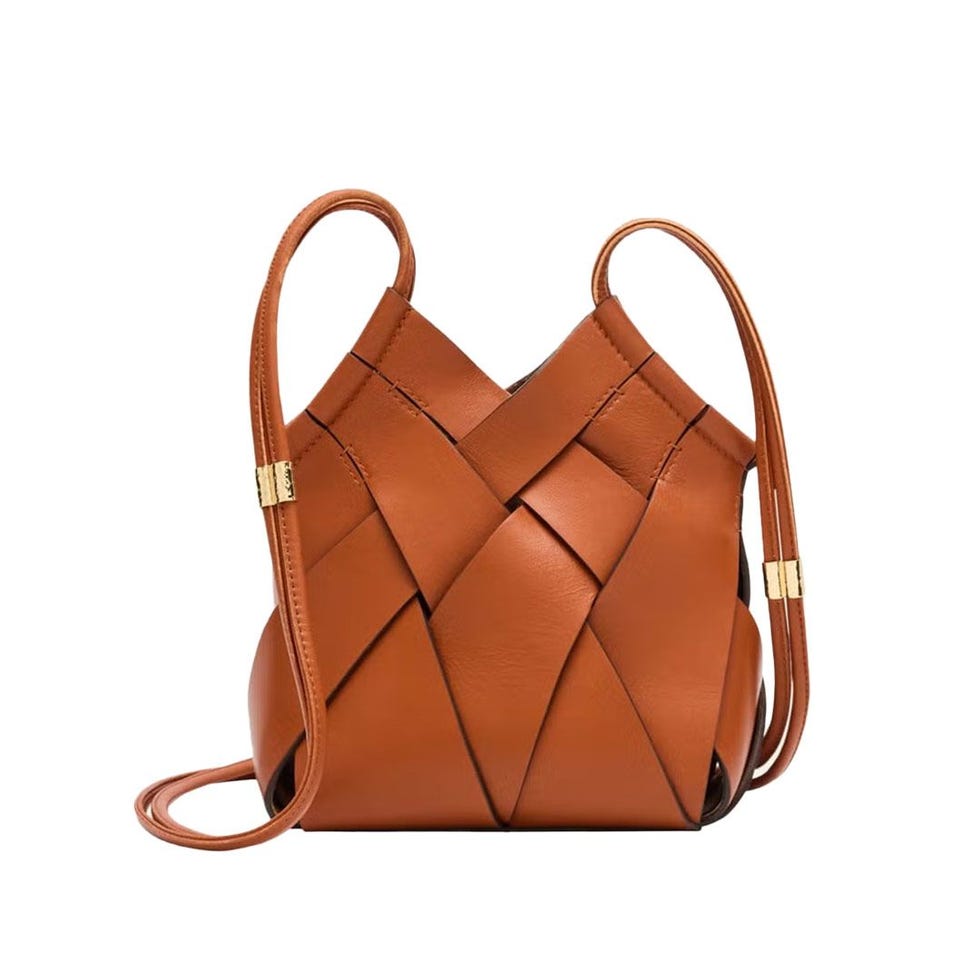 Sac à bandoulière tissé de Charlotte